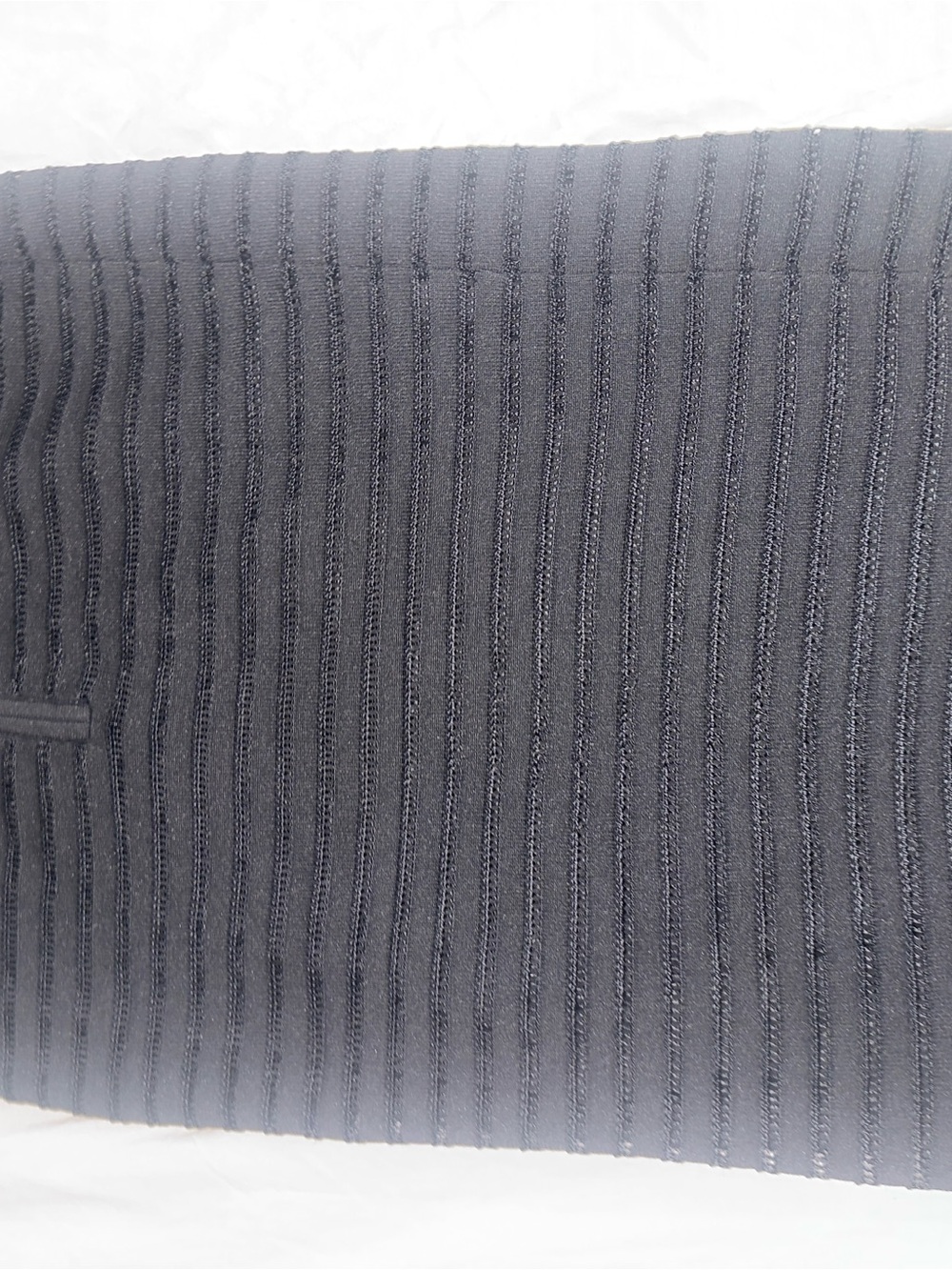 bebe Black Ribbed Pencil Skirt